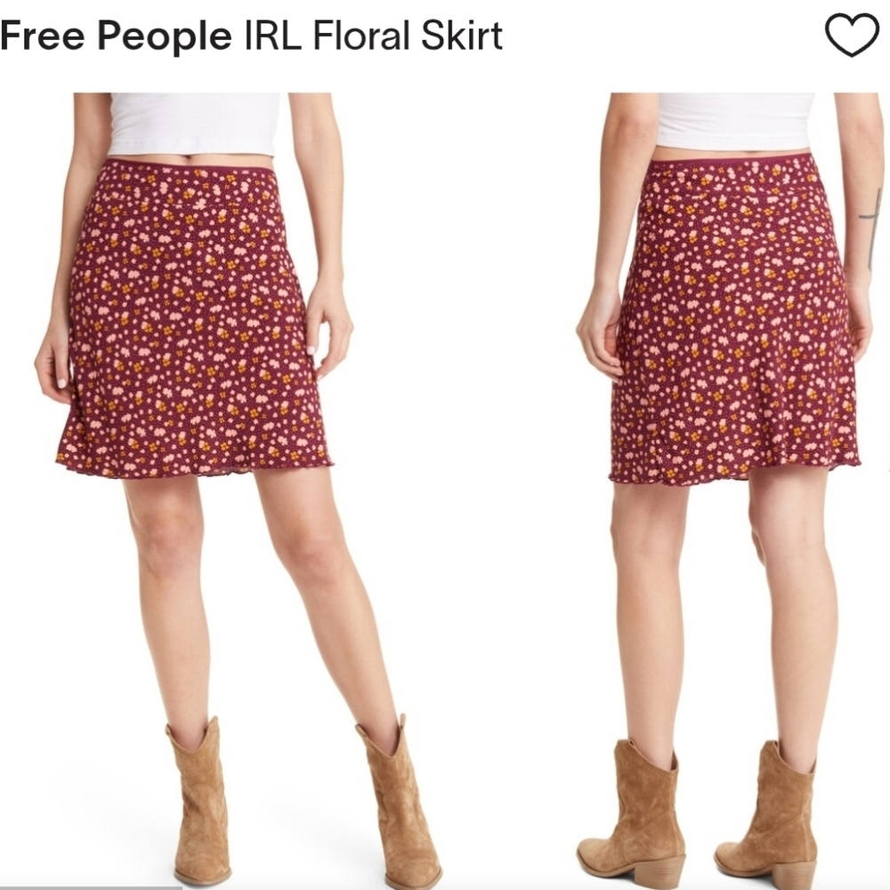 Free People Irl Floral Midi Skirt - Picture 3 of 9